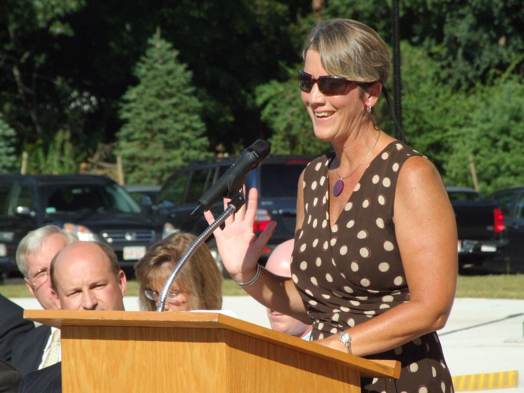 Woman at Podium